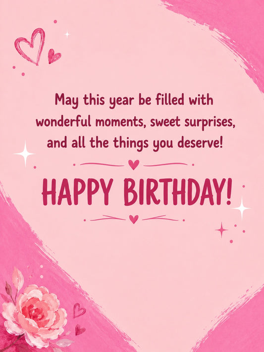 Very Beautiful, Very Loved Birthday Girl Greeting Card