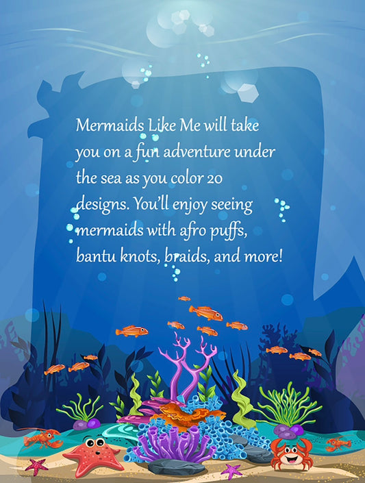 Mermaids Like Me Coloring Book